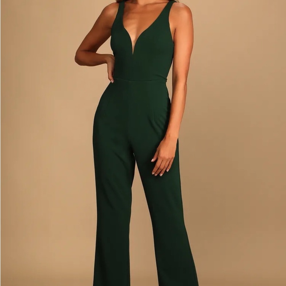 Dark green jumpsuit